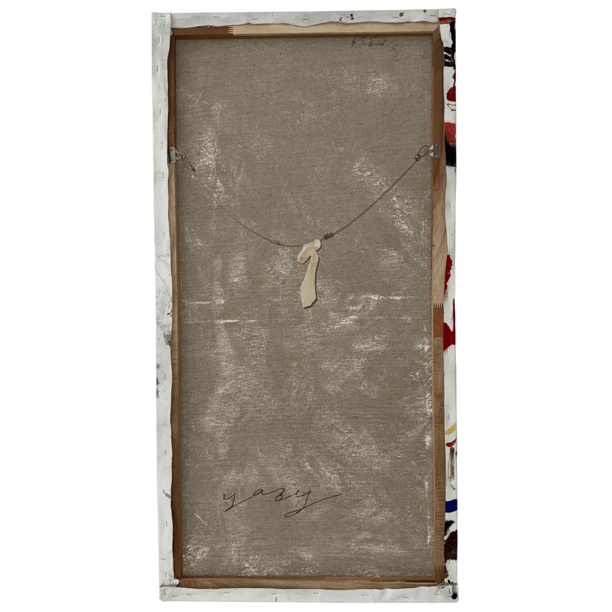 Back of 'When I Grow Up I Want to Become a Connoisseur of Pure Water' by Yasy Bachurina, revealing artist's signature.