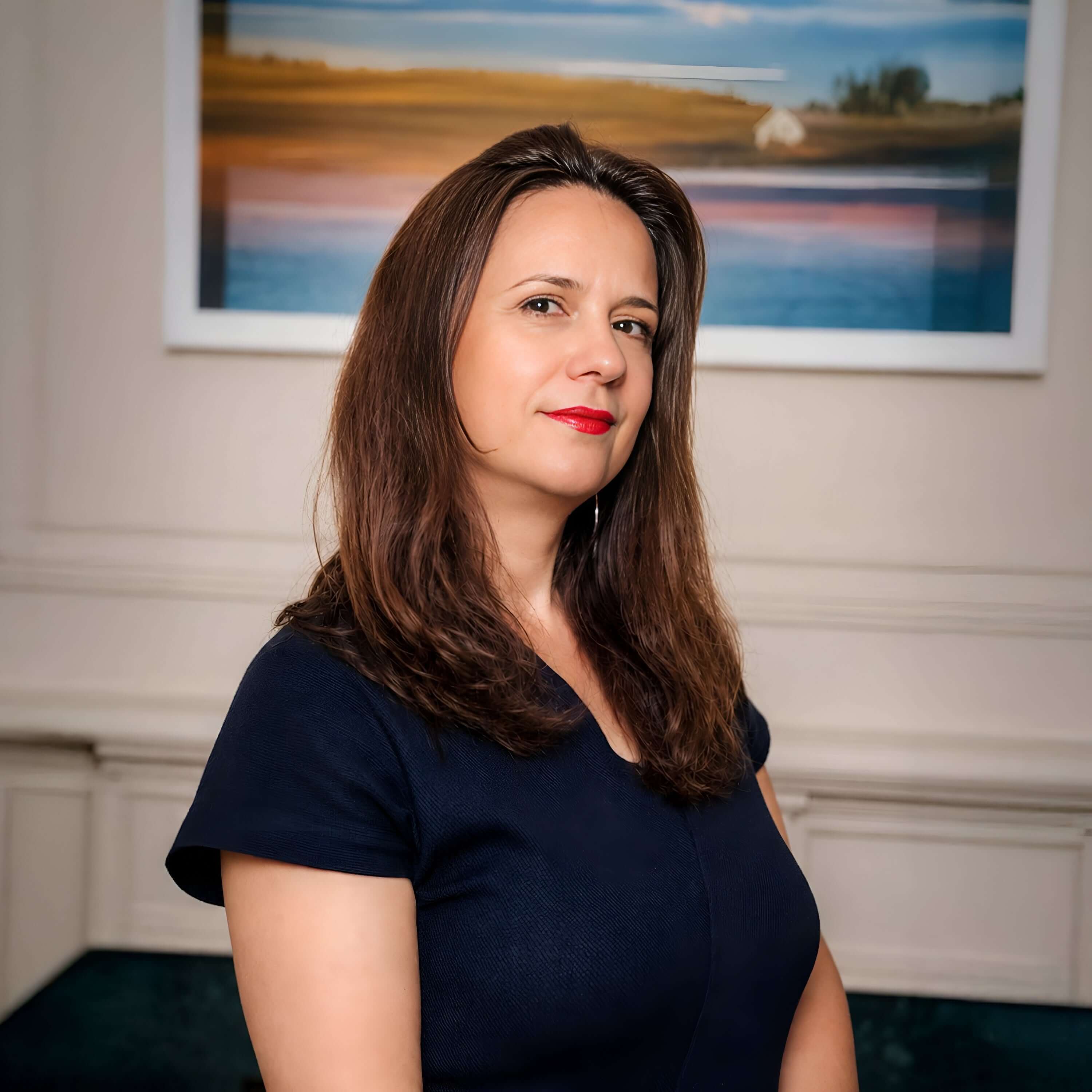 Portrait of artist Ioana Vrabie, featured artist of The Flight solo exhibition at The Charoen AArt.